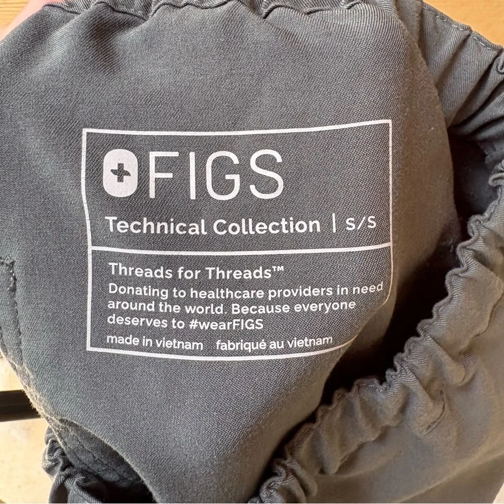 Figs Pisco Technical Collection Scrub Pants Size Small Short